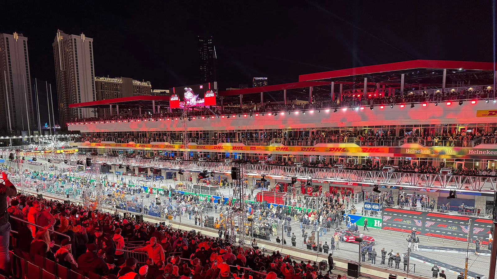 770 стробоскопов GLP в Лас-Вегасе на Формуле-1